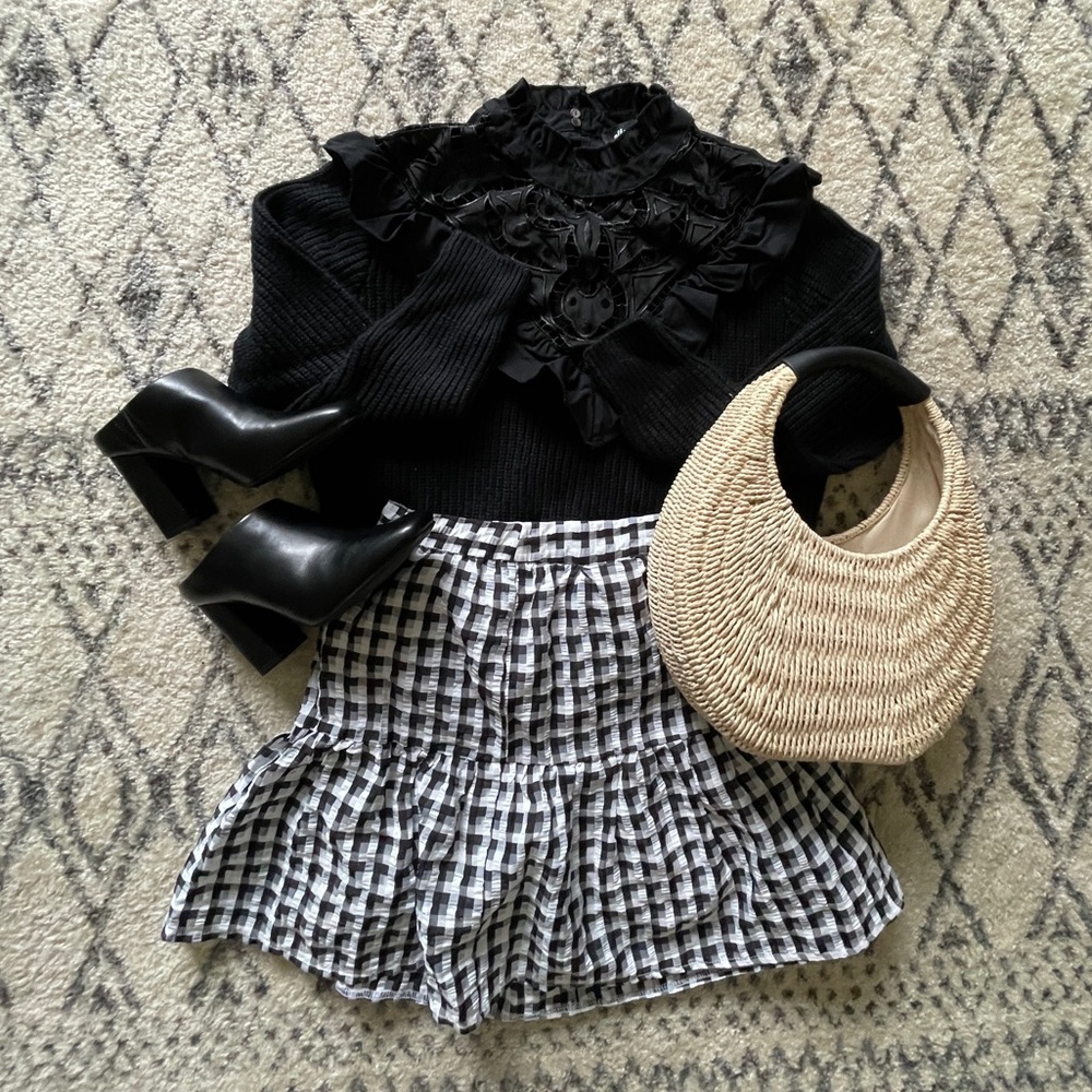 Alice Blue SMALL crochet sweater